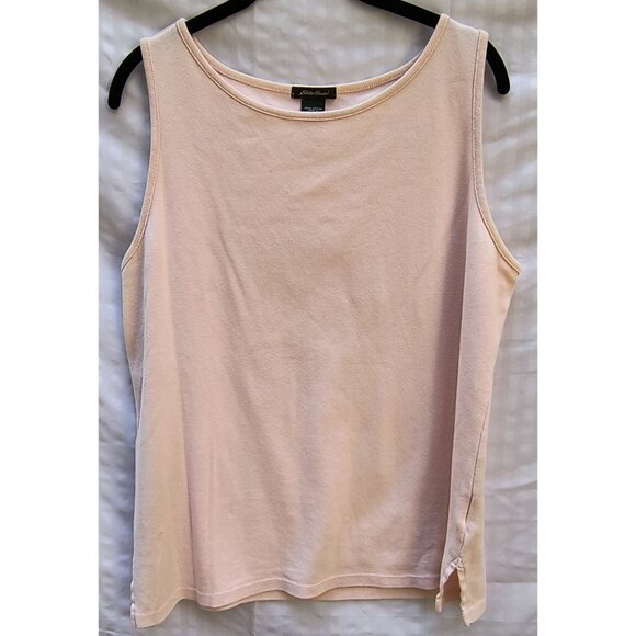 Eddie Bauer XL Womens Pink Sleeveless Cotton Tank Top - Picture 1 of 5